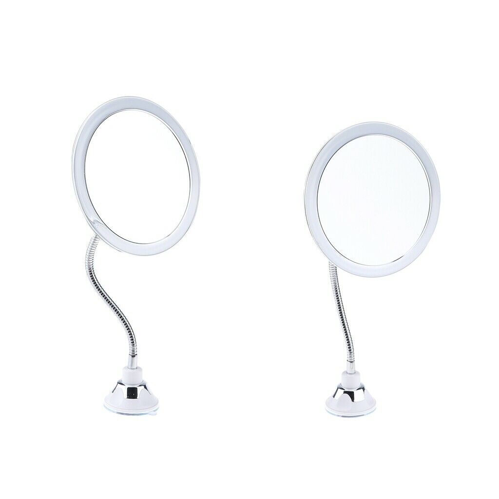 2x Shower Cosmetic Shaving Suction Makeup Mirror 10x Magnification 360Swivel