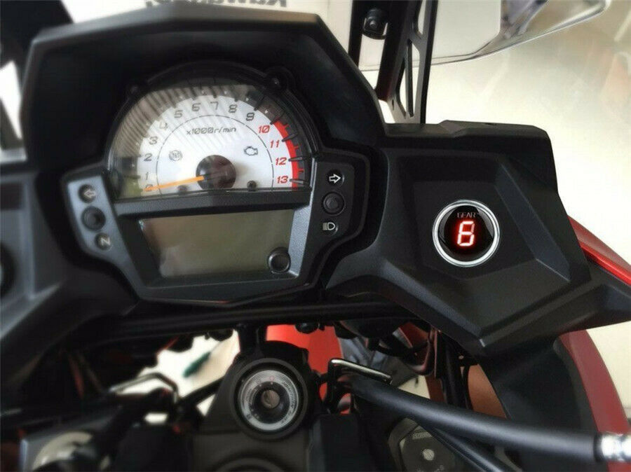 Red LED Gear Shift Digital Display Plug&Play For Kawasaki Versys 650 1000 12-17