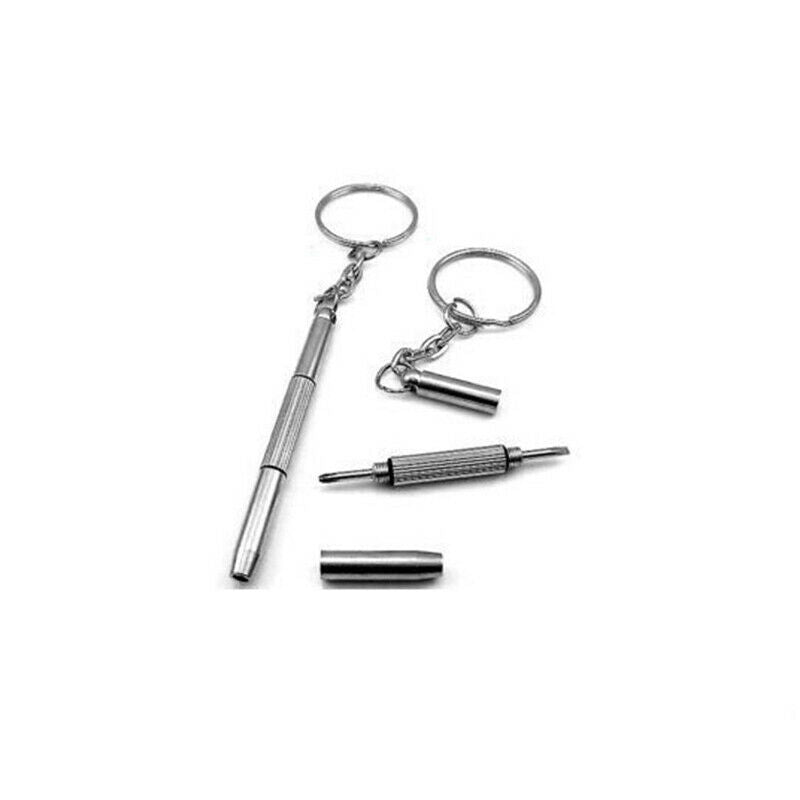 3 In 1 Eyeglass Screwdriver Portable Stainless Steel Phone Watch Repair Kit T JD