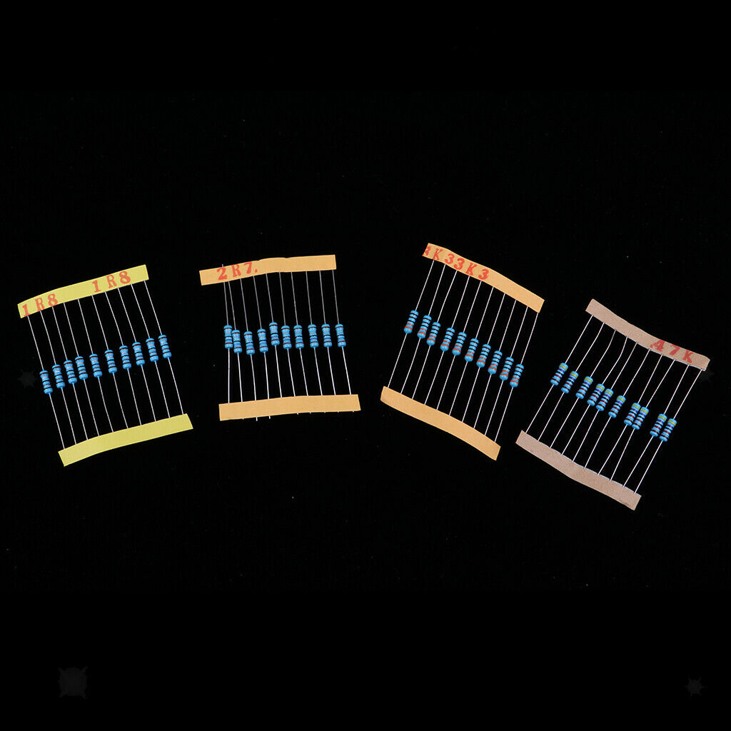 1100pcs 110 Values 0.1R- 10M ohm 1/2W Resistors Assortment Kit Assorted Set