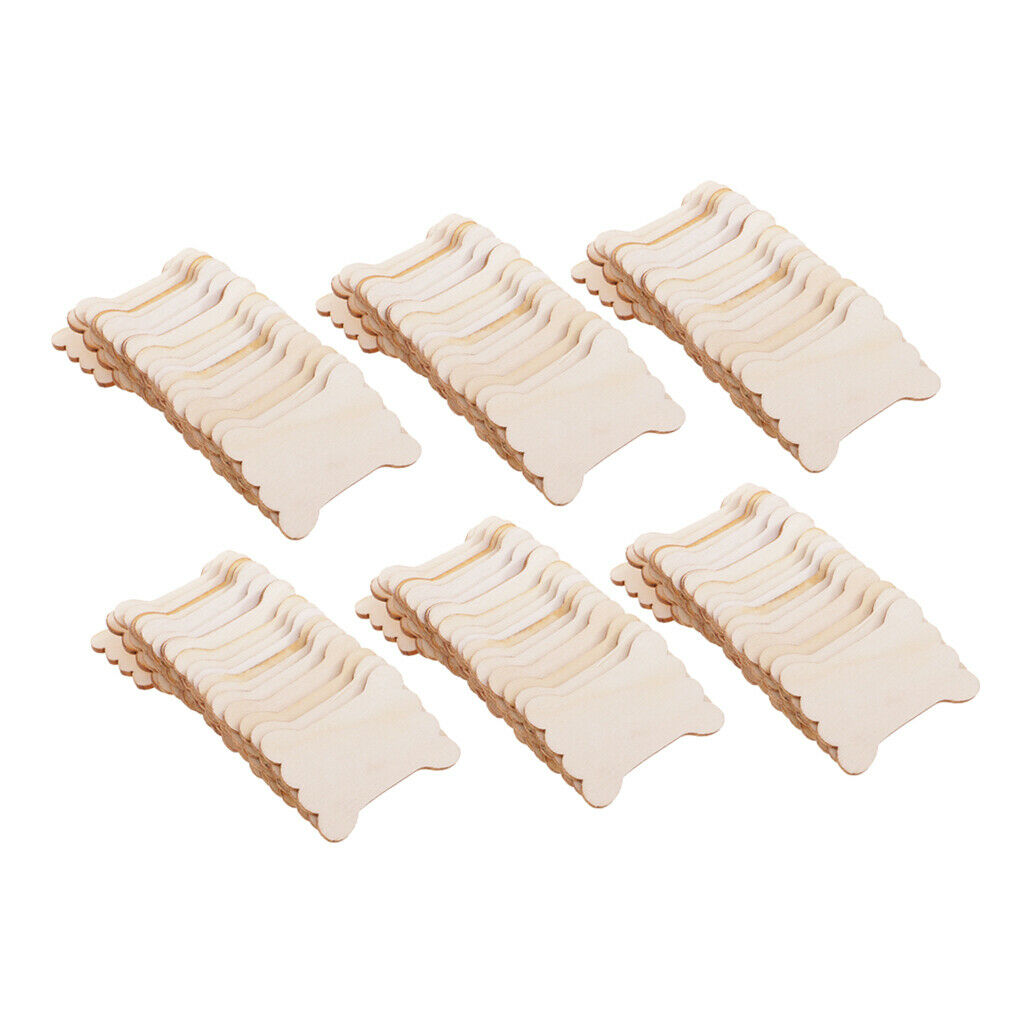 120Pcs Needlework Floss Craft Wood Thread Bobbin Cross Stitch Tool Holder