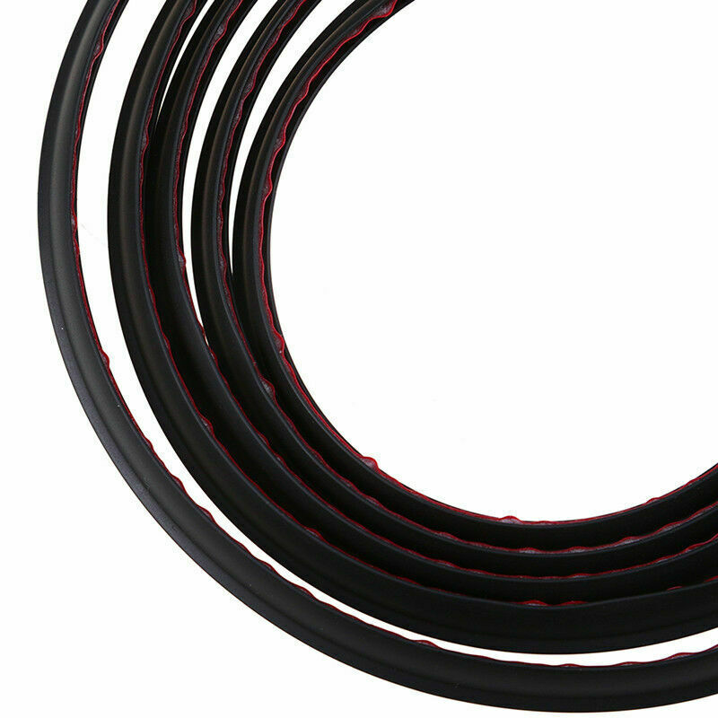 Car Door Moulding Rubber Scratch Protector Strip Edge Guard Trim Black DIY 1.7M