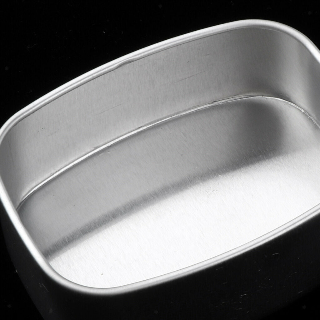 5pcs 60ml Square Aluminium Tin Pots Candles Salves Cans Jars Containers Case