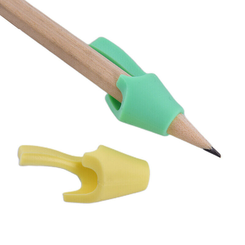 2Pcs Silicone Kids Students Pencil Writing Drawing Protect Finger Y1