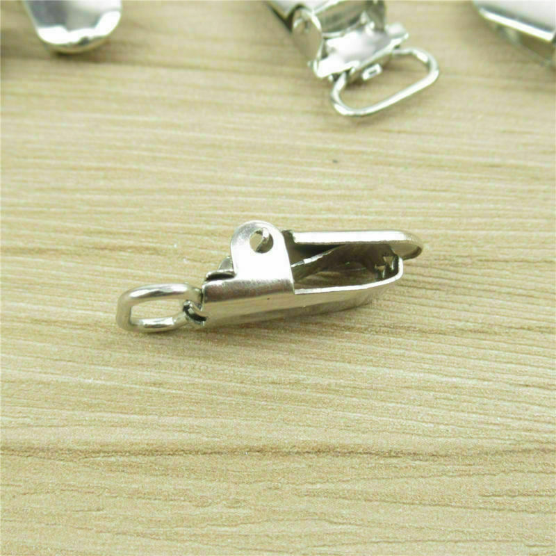 5Pcs Insert Pacifier Metal Holder Suspender Clips Mitten For DIY Craft 10mm