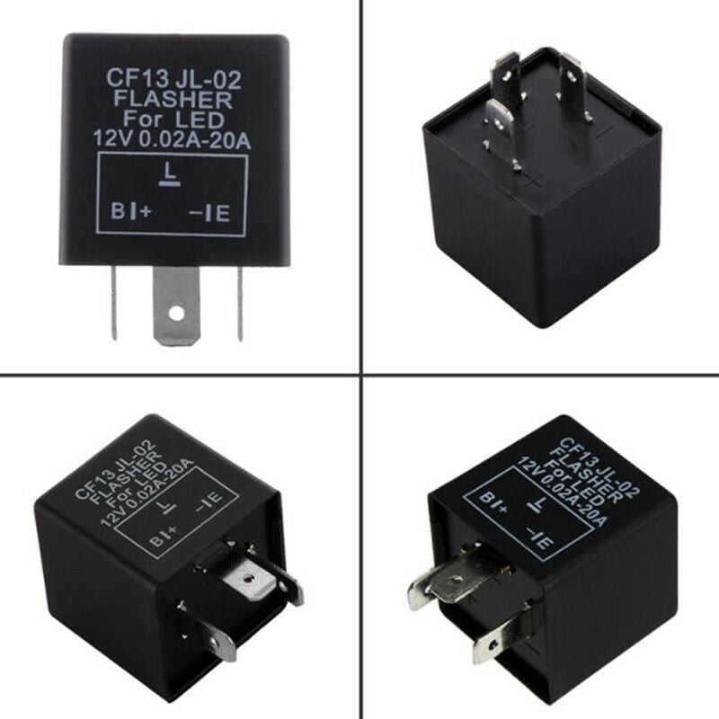 3 Pin Electronic Car Flasher Relay CF13 JL-02 fix LED light Hyper,Flash B.l8