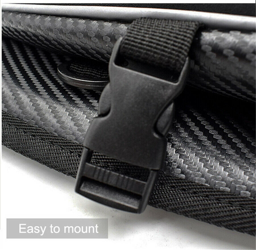 15L Motorbike PU &Polyester Rear Seat Tail Bag Luggage Backpack Multiple Pockets