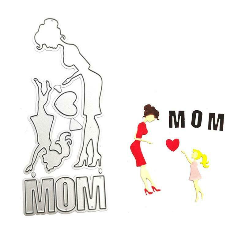 Mother Daughter Metal Cutting Dies Stencil Scrapbooking DIY Album Stamp Paper