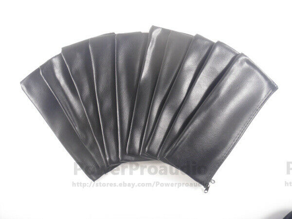 10 Pack Microphone Pouch Case Bag fits for Shure SM58 SM57 Beta 57A 58A 10x22cm