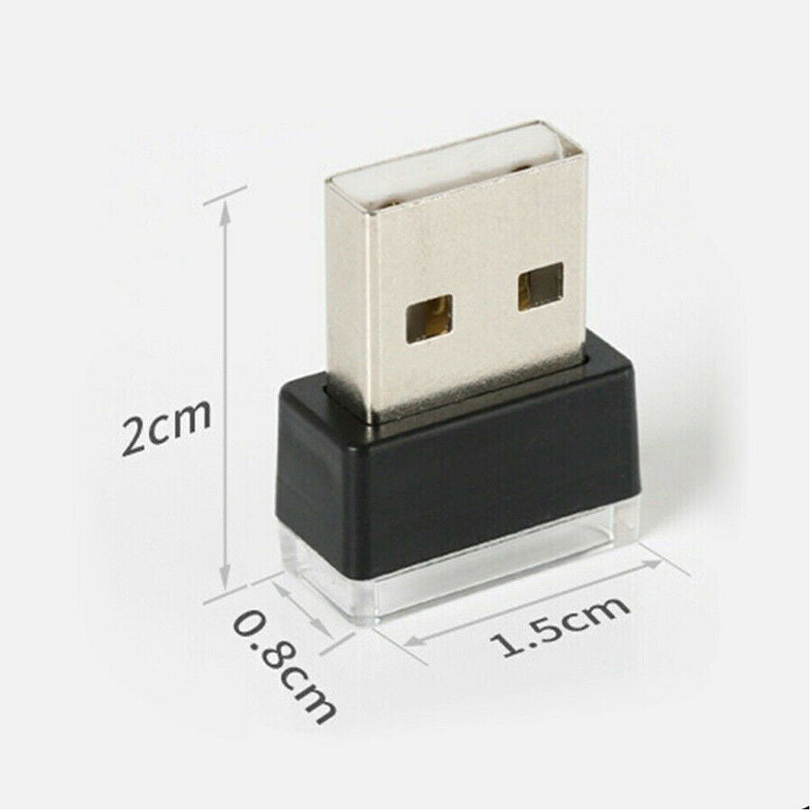 3pcs Mini Auto Lamp Bulb USB LED Car Interior Light Neon Atmosphere Ambient