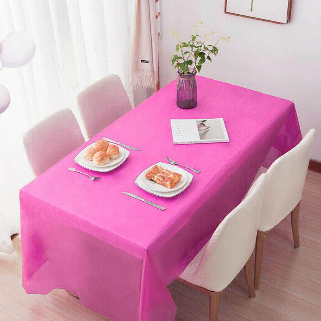 Disposable Table Cloth Covers Tablecloths Wedding Birthday Party Light Pink