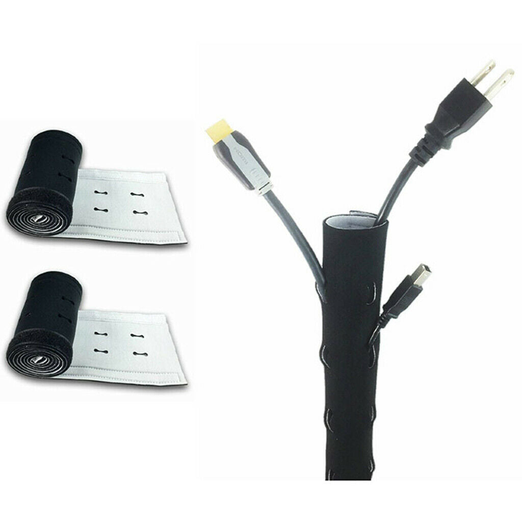 Universal neoprene 100cm cable hose Double-sided cable for TV