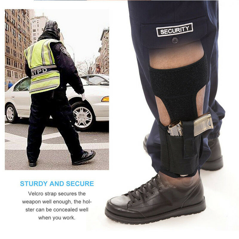 Concealed Carry Ankle Leg Gun Holster Magazine Bag For GLOCK 26 27 42 43 Pistol