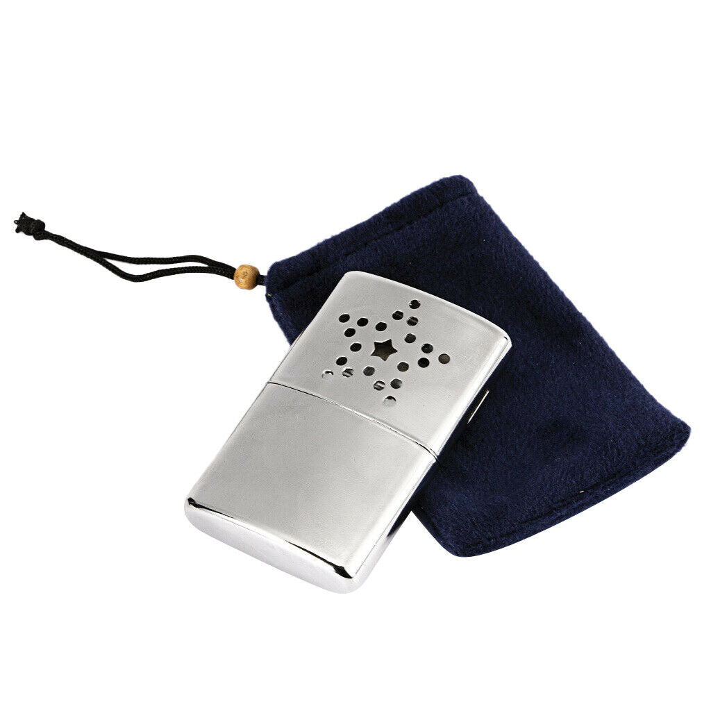 2x Pocket Heater Mini Hand Warmer Reusable Handwarmer 24 Hour w/ Warming Bag