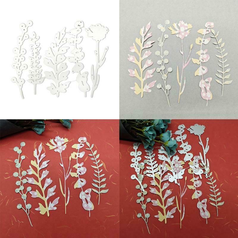 Plants Metal Cutting Dies Stencil DIY Scrapbook Album Paper Card Template Mold