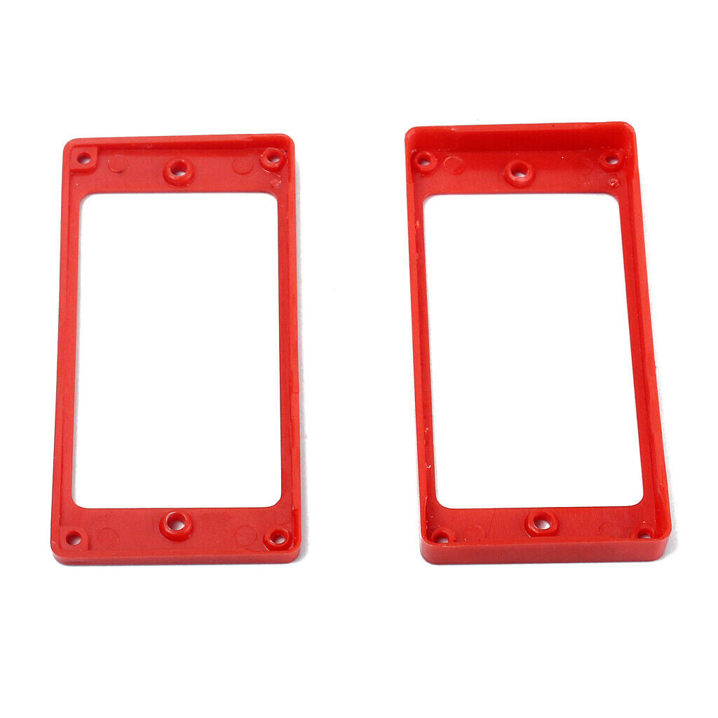 3x Red Plastic Pickup Mounting  for LP SG Guitar Part W/ Screw 91 X 45 Mm