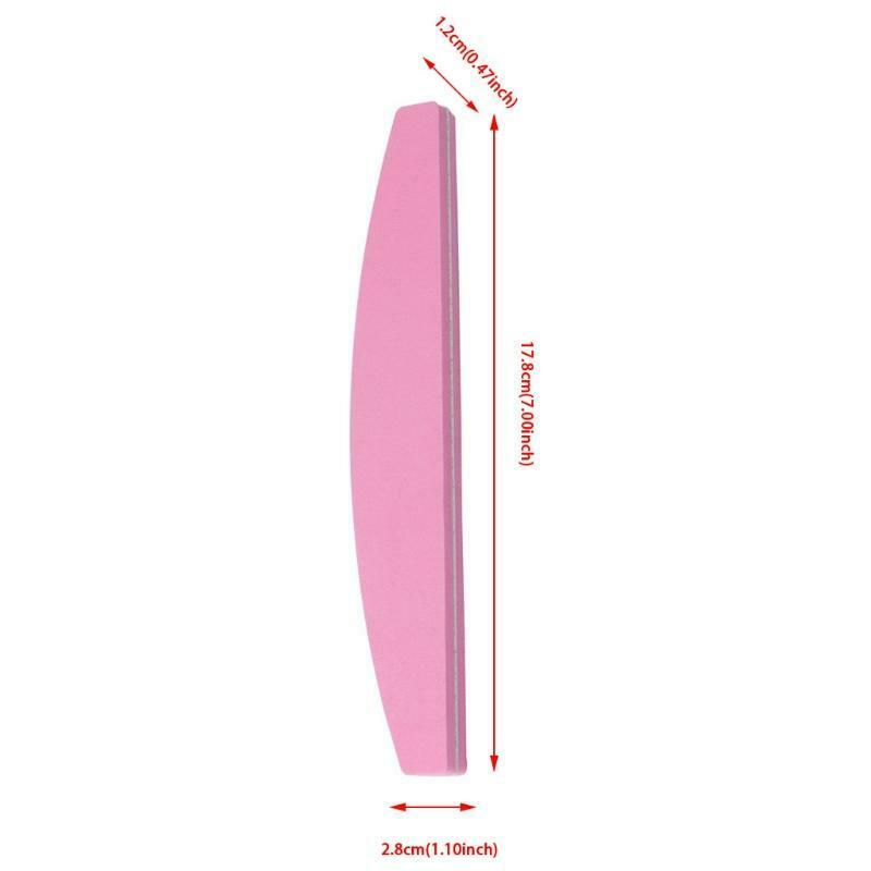 Nail Art Sand Buffer Buffing Tips Manicure Acrylic Gel File Tool 100/180 Grit