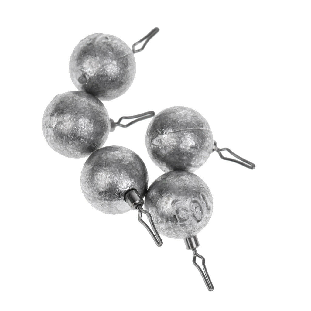 Lead Fishing Sinkers Lead Round Balls weights Quick Insert Lead Sinker 10g