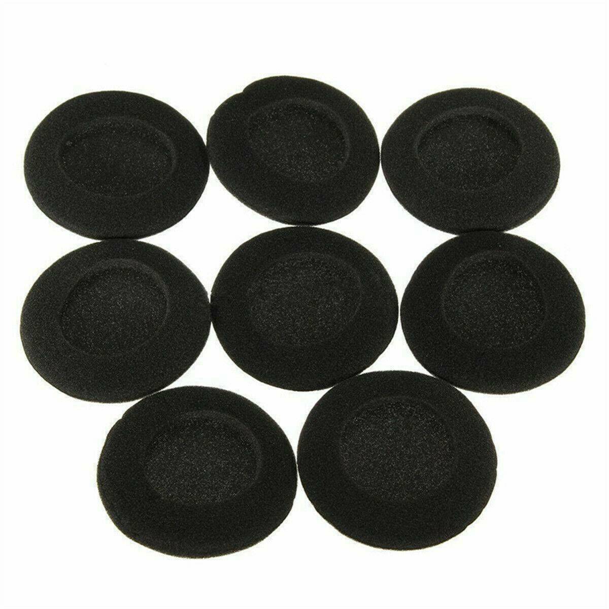 10Pack 50mm Headphone Earphone Sponge Ear Pad Foam Covers Cap Black Set