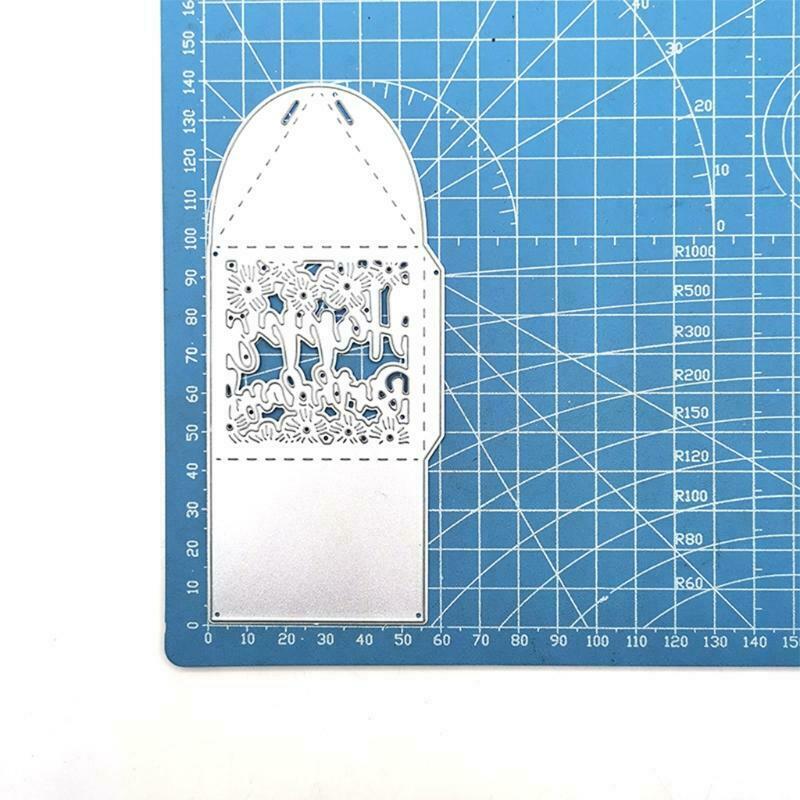 Birthday Gift Box Metal Cutting Dies Stencil Scrapbooking DIY Album Stamp Paper