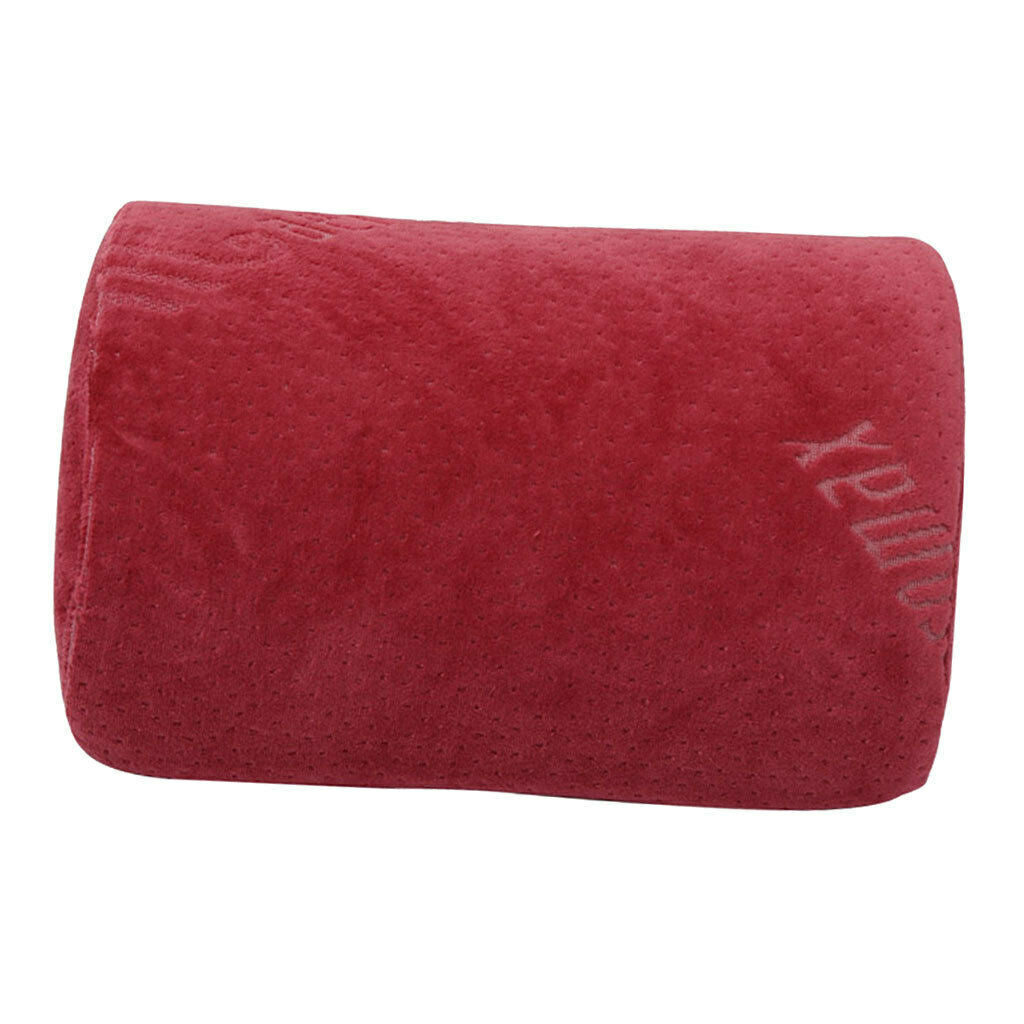 Foam Neck Support Pillow Headrest For Car Seat With Adjustable Strap Red