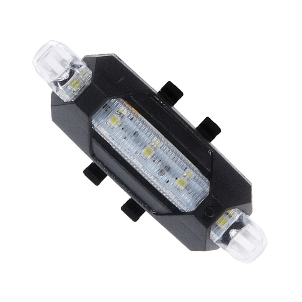 2x Bike LED Rear Light Cycling Portable USB Rechargeable 4 Mode Multicolor