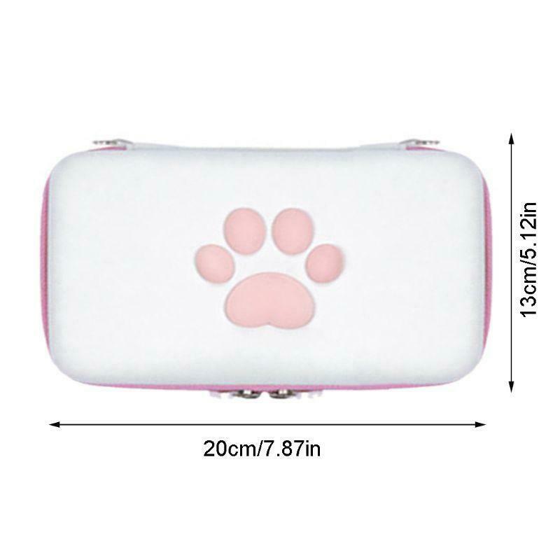 Cute Cat Paw Storage Bag for Switch / Switch Lite Portable Shell Carrying Case