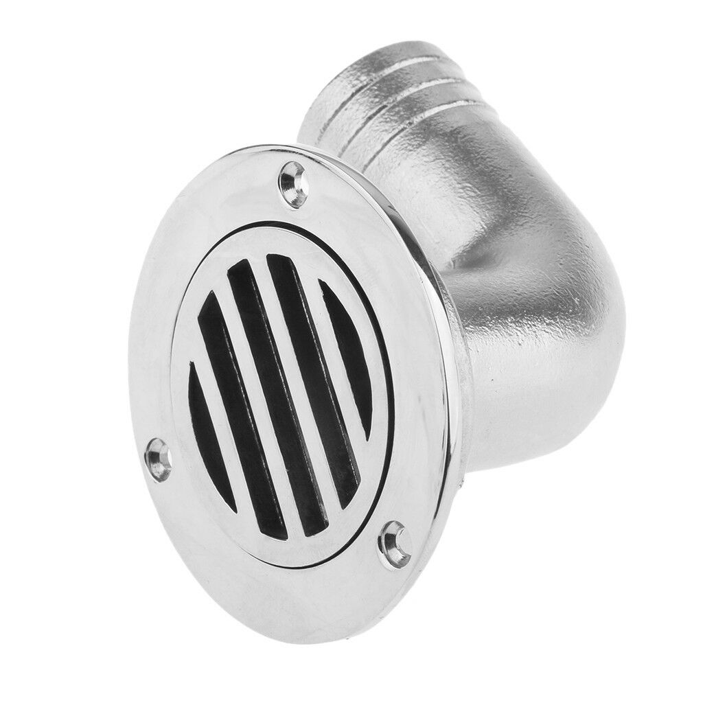 38mm Marine Boat Deck Drain 90 Degree Heavy Duty Stainless Steel Accessory