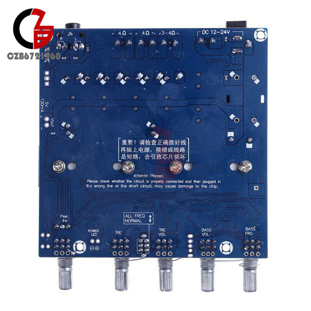 Digital Amplifier Board 12-24V Super Bass Module 50Wx2 +100W DIY  TPA3116 2.1