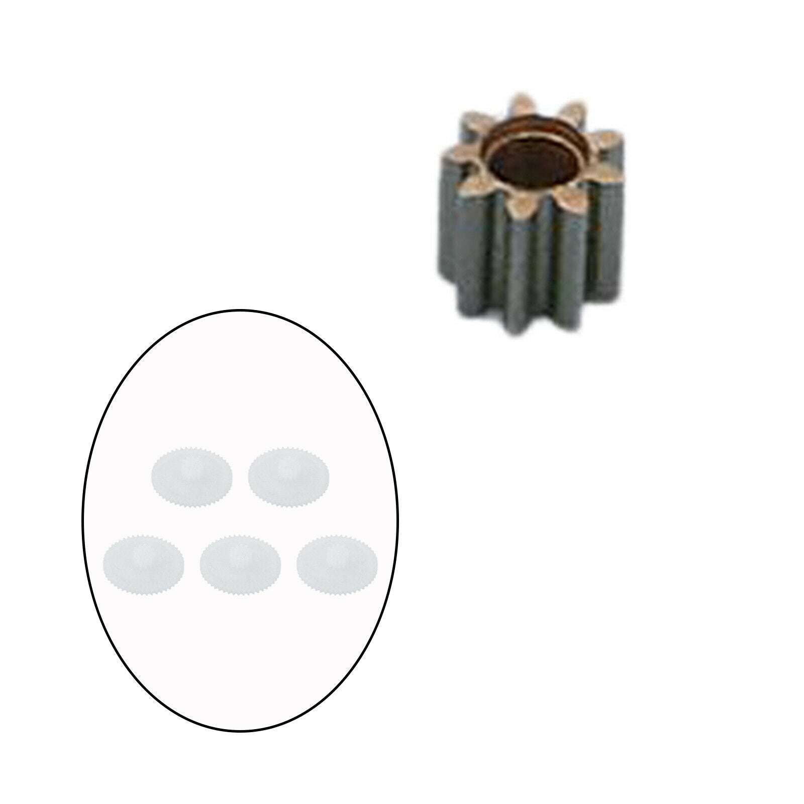 5pcs White Plastic Gears Module Accessories Set for E99 Drone DC Motor .