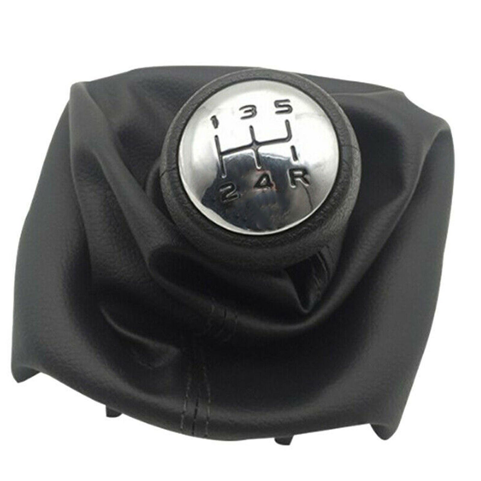 Car 5 Speed Gear Stick Shift Knob with Anti-dust Gaiter Cover for Peugeot 307