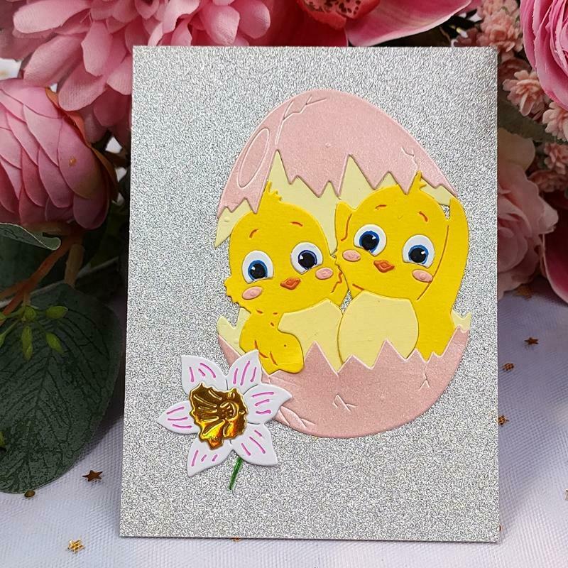 Chick Metal Cutting Dies Stencil Scrapbooking DIY Album Stamp Paper Card Mold