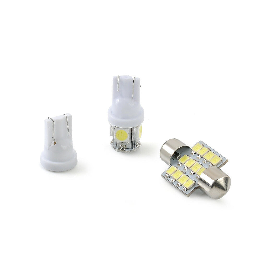 Lot 13pc Car LED Lights Kit White Lamp for Stock Interior & Dome & License Plate