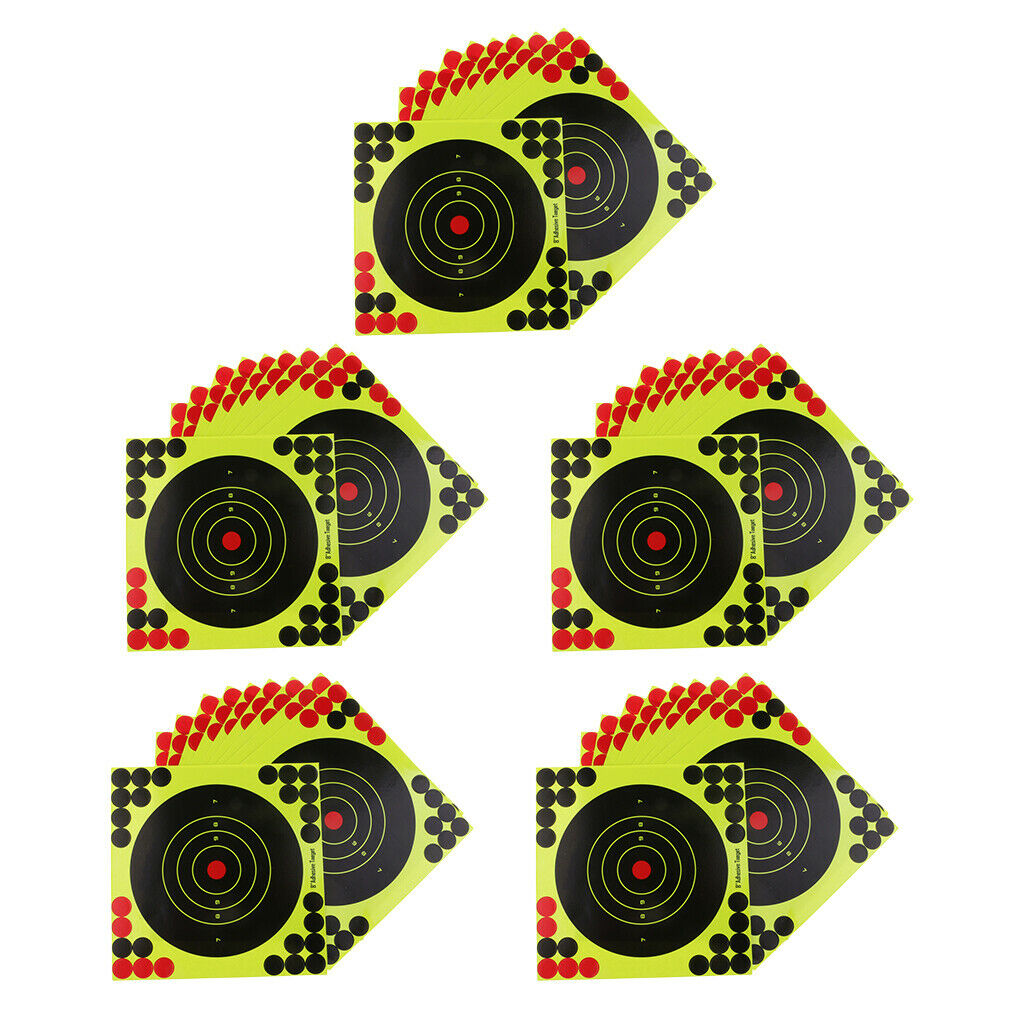 50pcs/set   Shooting Target Self Adhesive Target 20x20cm/8"x8