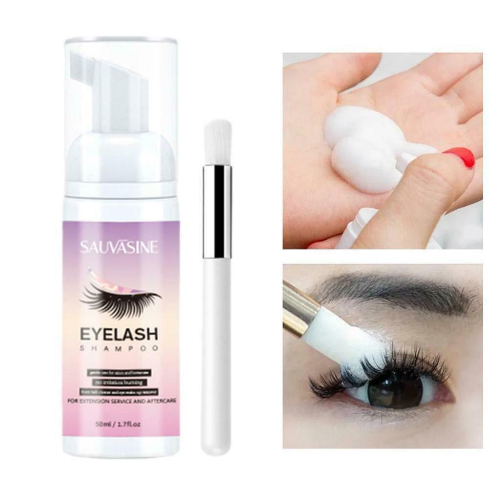 50ml Professional Eyelashe Foam Cleaner Eyelash Extension Cleansers Shampoo sets