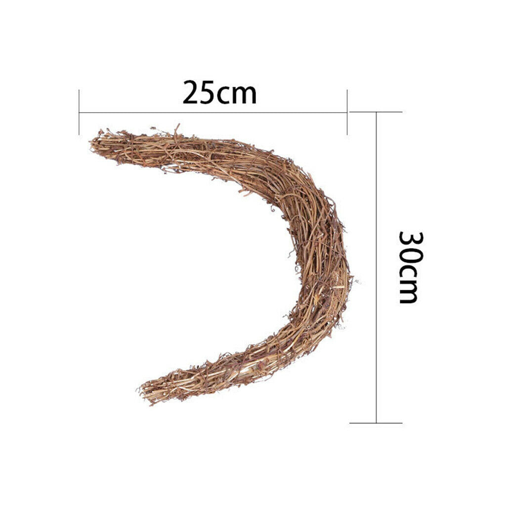 25x30cm Wreath DIY Rattan Dried Garland Making Frame Holiday Party Wreaths