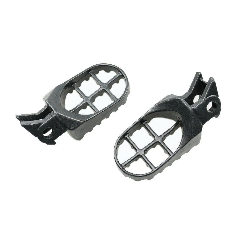 Grey Off-road Dirt Bike Steel Foot Pegs For Kawasaki KX125 KX250 1997-2001