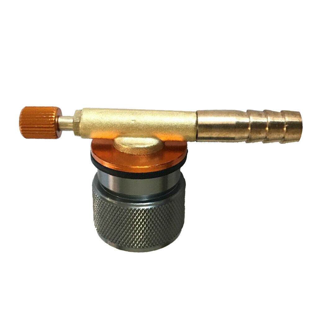 Gas Propane Flat Tank Connector Adapter with Switch Valve for amping Stove