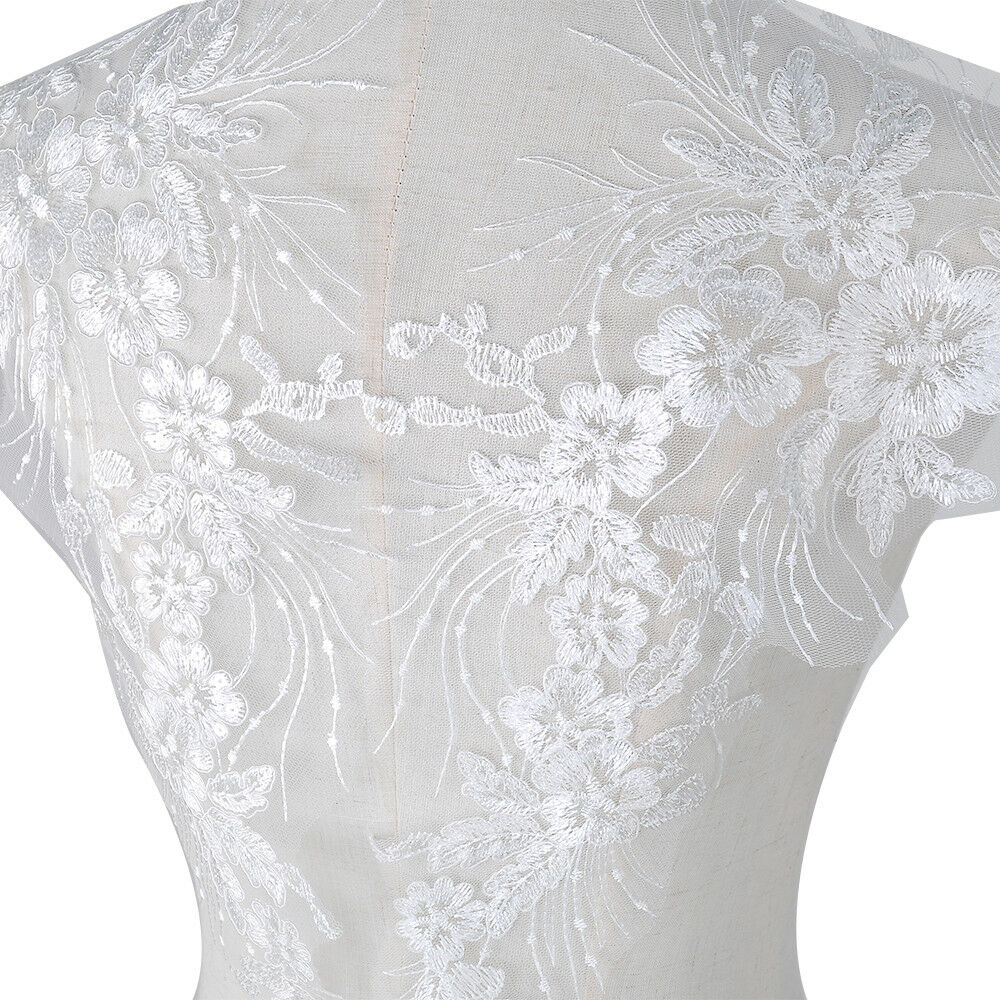 Hot Unique Lace Applique Trim Embroidery Sewing Motif DIY Wedding Bridal Crafts