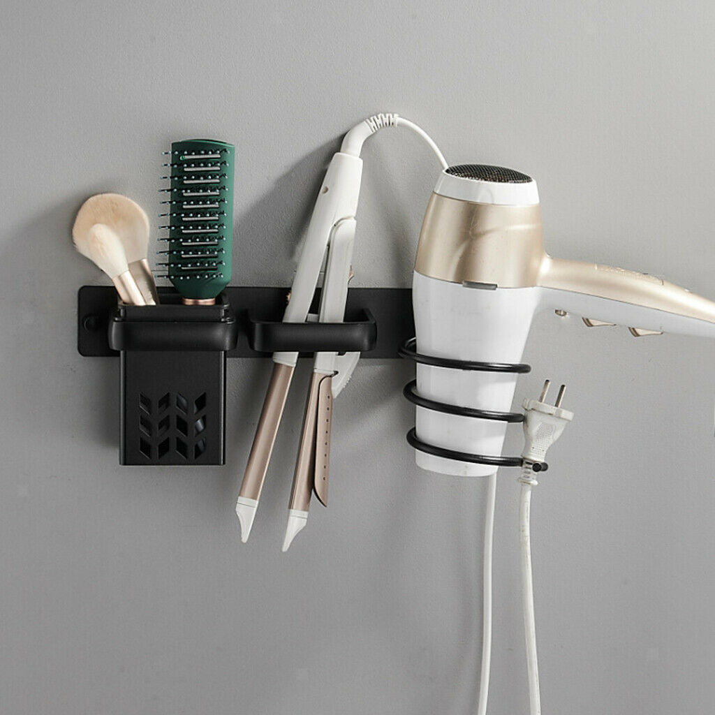 Portable Wall Mounted Hair Dryer Holder Storage Bracket Stand Rack Bathroom