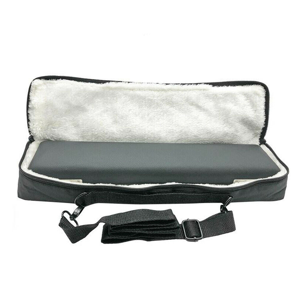 16 Holes Flute Case Cover Bag Black Plushed Padded w/ Shoulder Strap Accs