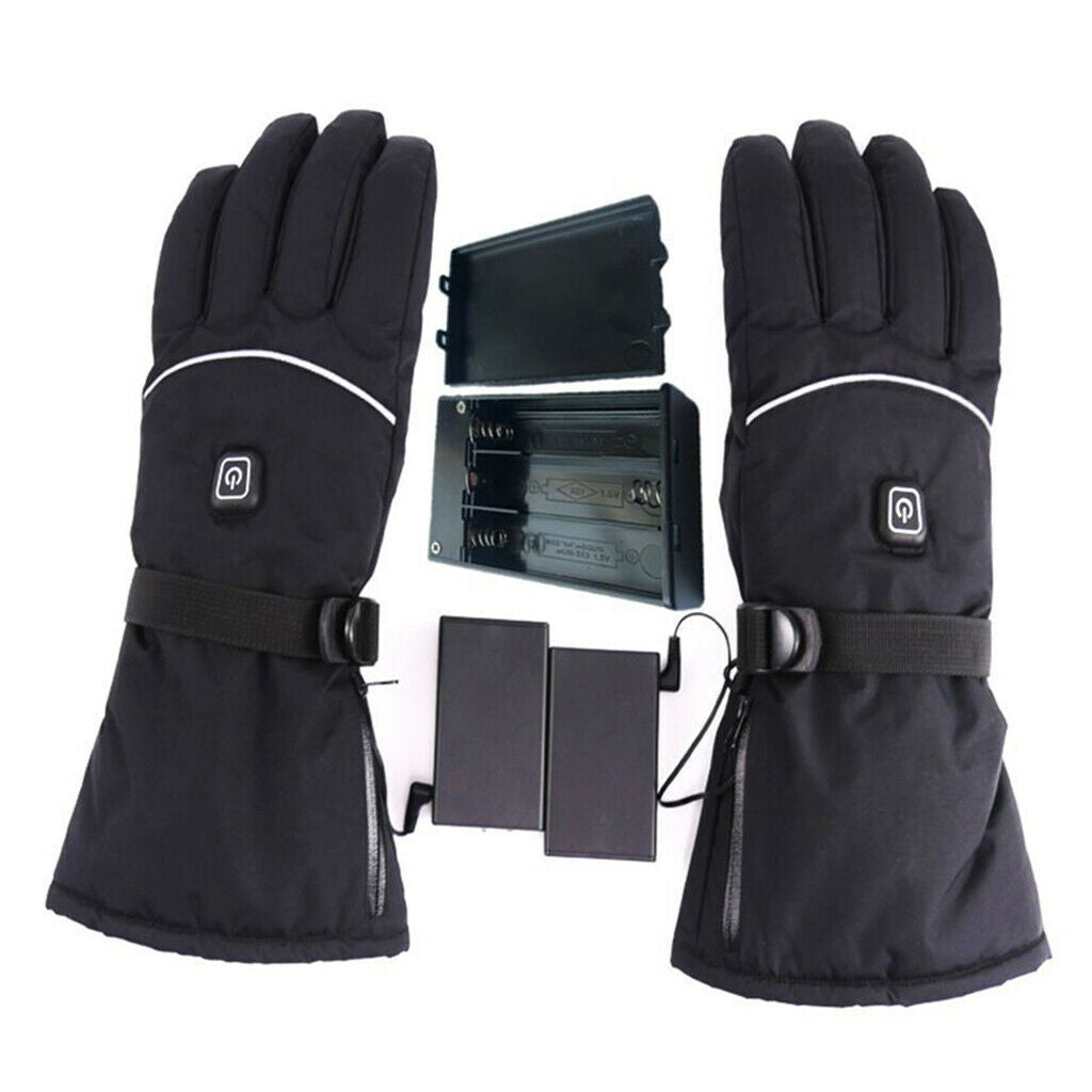 Electric Heated Gloves Mens Womens Winter Thermal Outdoor Sport Riding Skiing