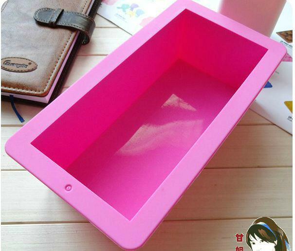 Flexible Rectangular Soap Silicone Mold Making for Homemade Soap Crafts