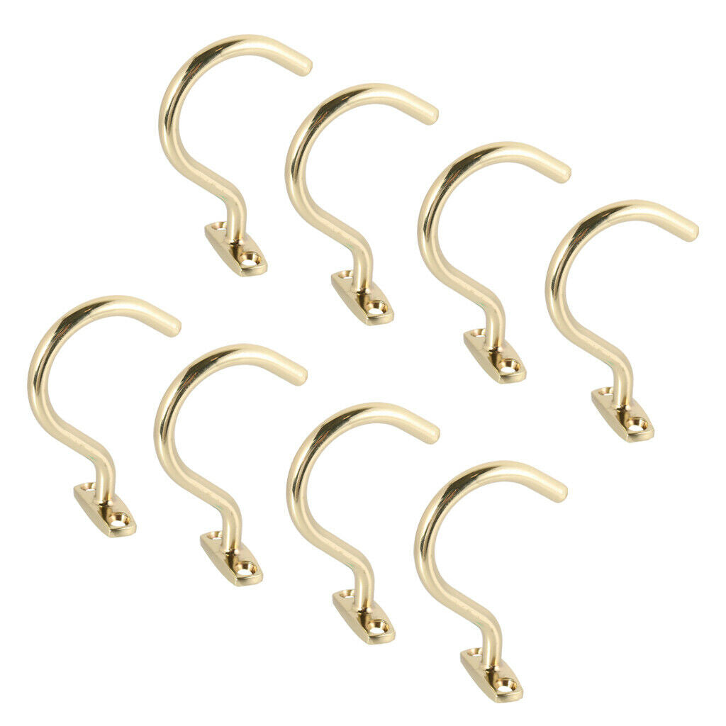 8PC Snooker Billiard Pool Cue Brass Hook Bridge Stick Pool Cue Hanger Holder