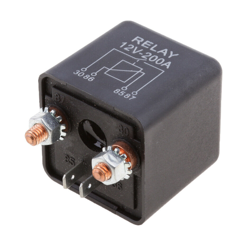 2pcs 12V 200A ATV Starter Relay Solenoid Relay Switch for Split Charging