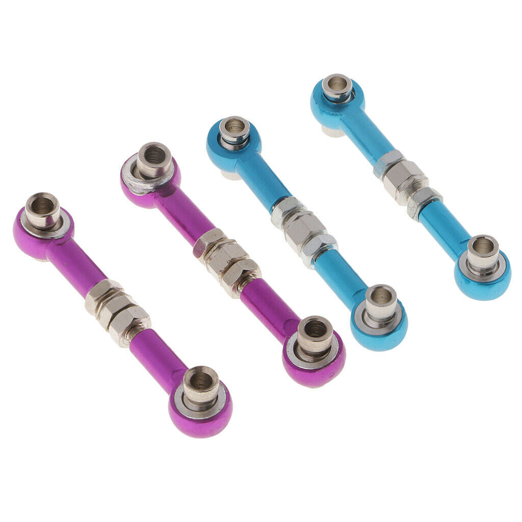 Metal Linkages Front Rear Steering Pull Rod for HSP 94103 On-road Drift Car