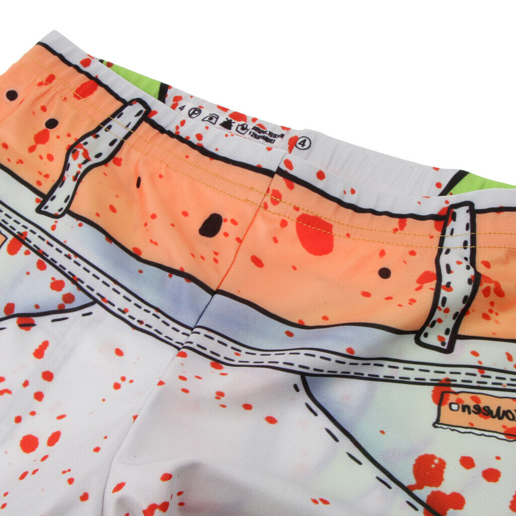 Scary Blood Splatter Printed Leggings Halloween Costume Woman Fancy Dress XL