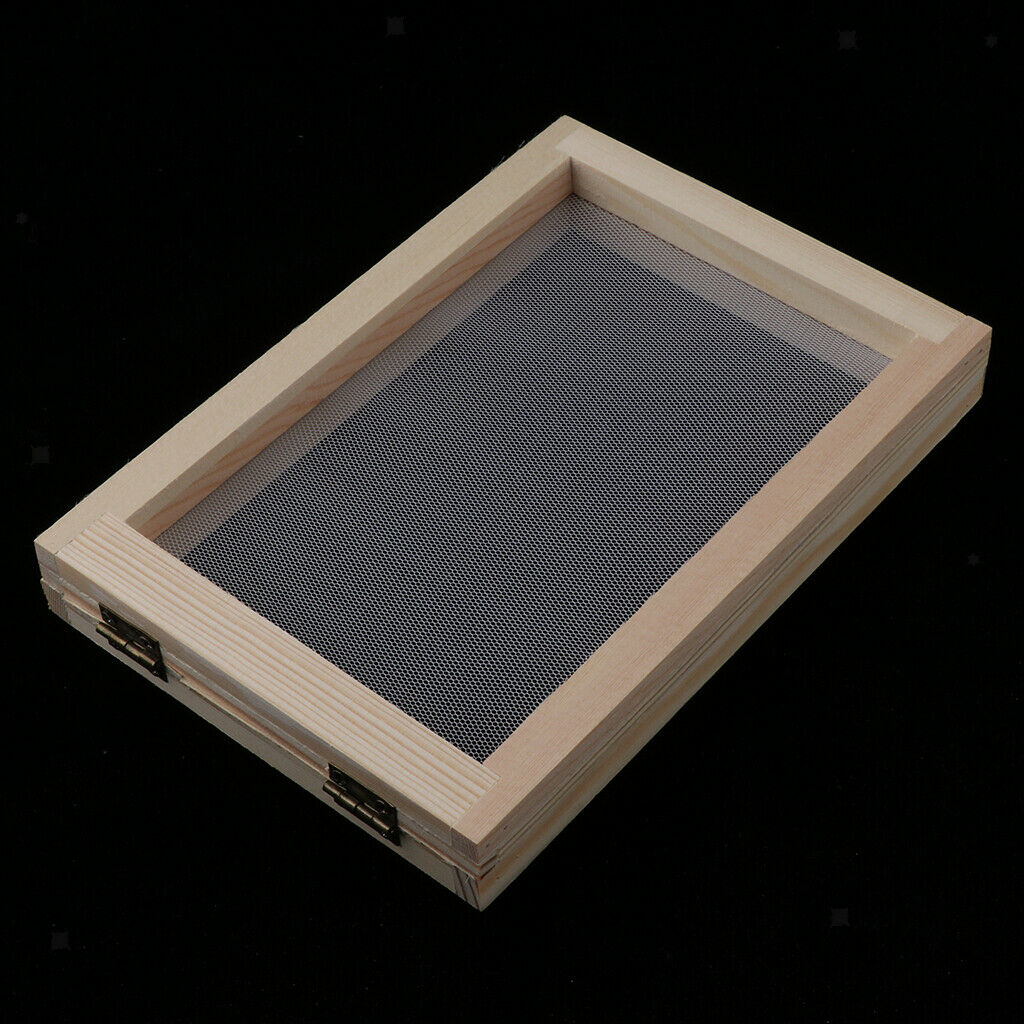 3 Sets Wood Paper Making Shape Frame Screen for Diy Art Paper Craft