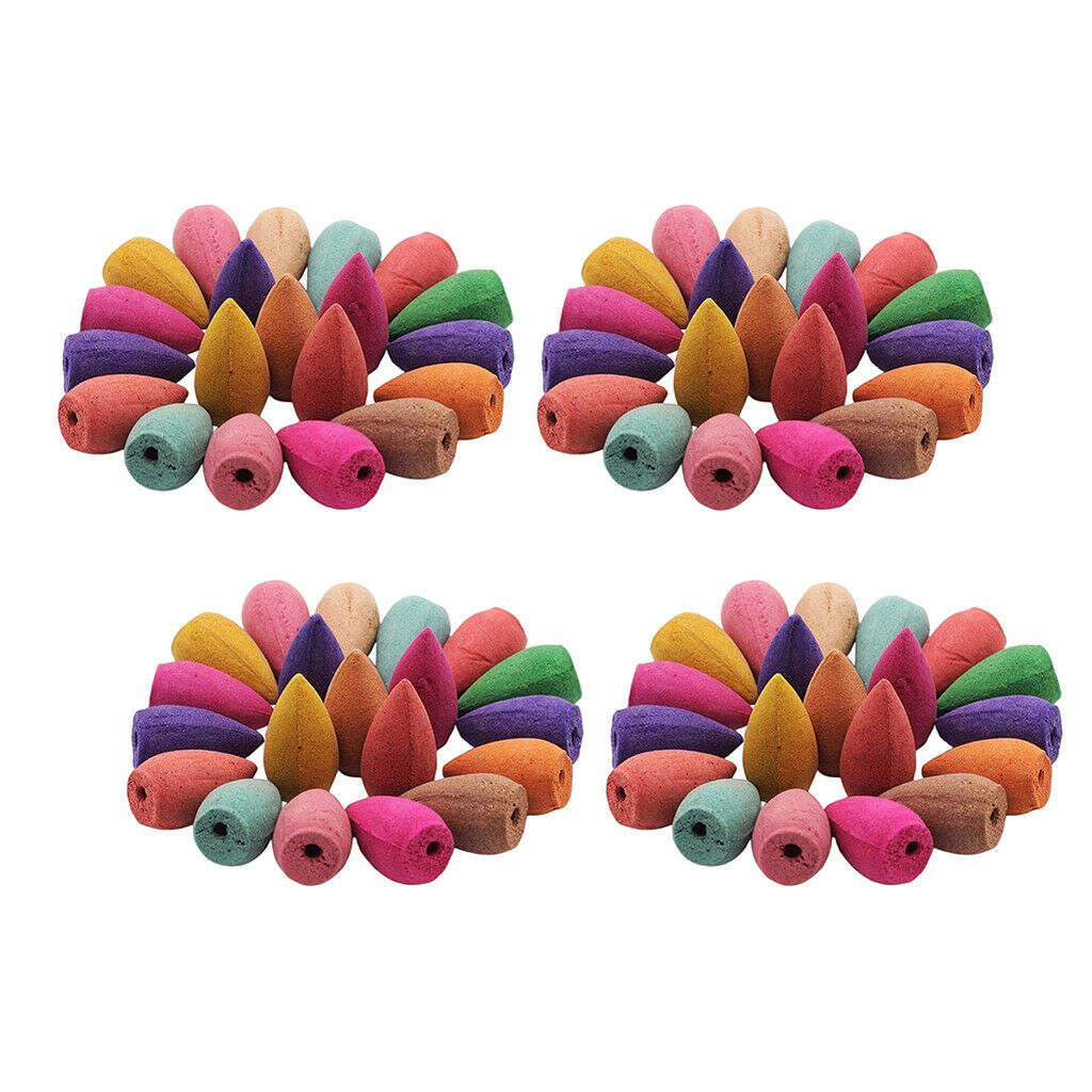 80 Pieces Backflow Incense Cones Incense Cone for Meditation Yoga SPA Toilet