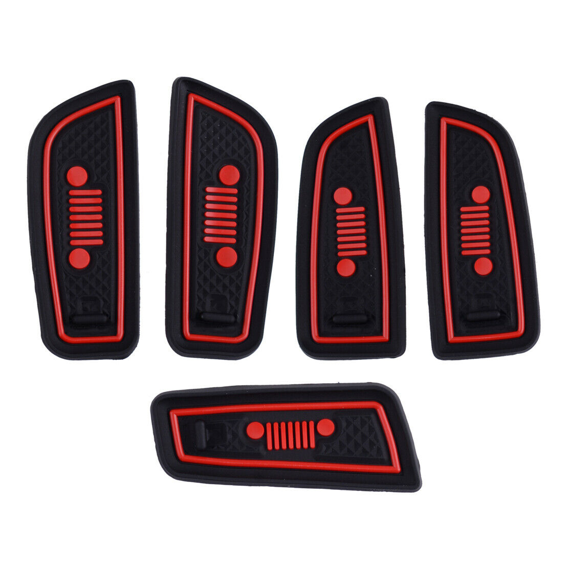 Door Gate Slot Mats Rubber Cup Holder Non-slip Pad fit for Jeep Renegade New Atn